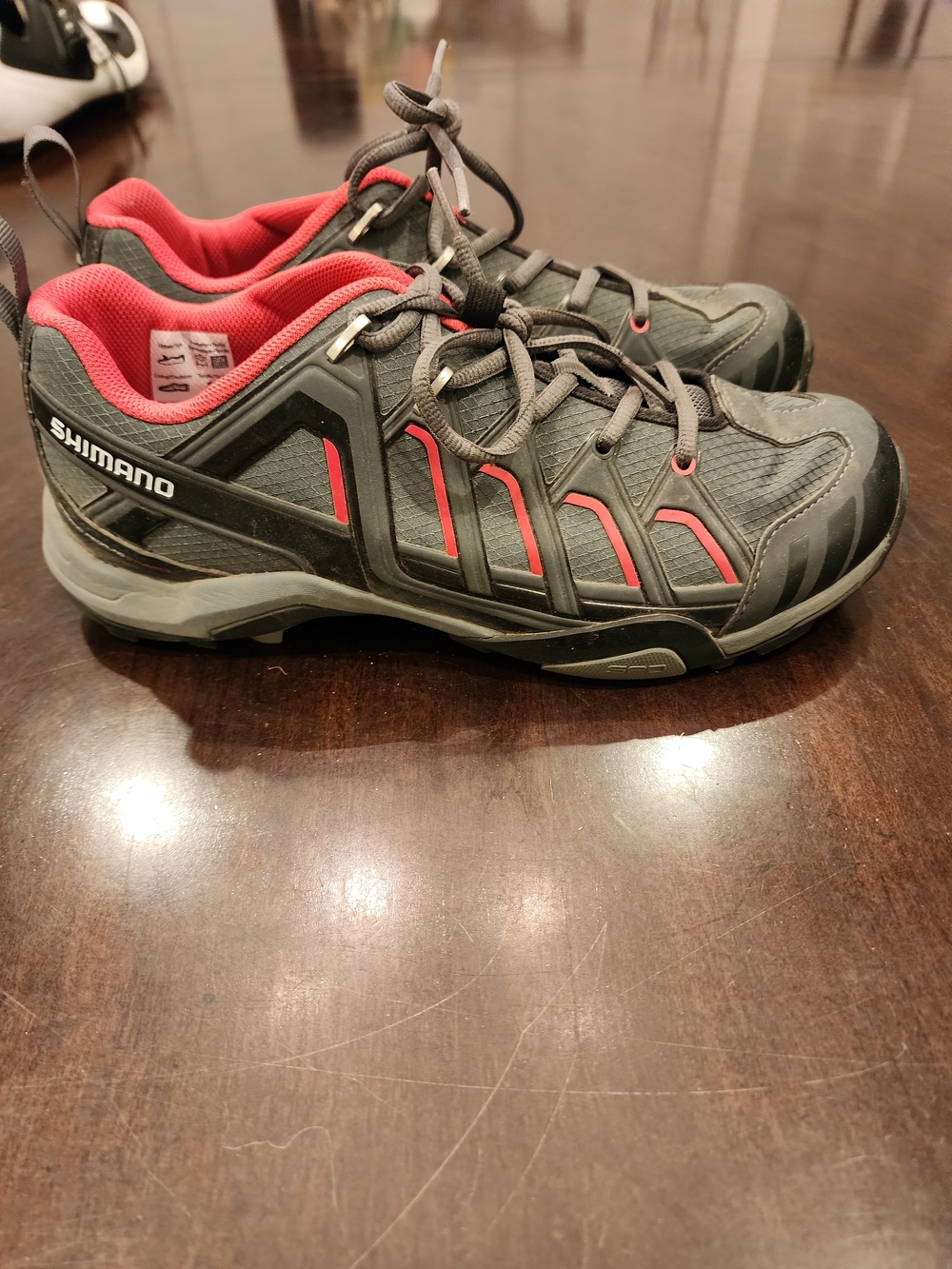 Shimano Grey and Pink Cycling Shoes